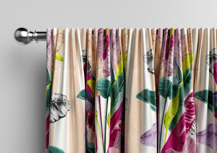 Palm Springs, Peach Stripe - Made To Measure Curtains - Image 9